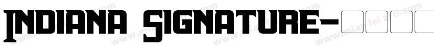 Indiana Signature字体转换